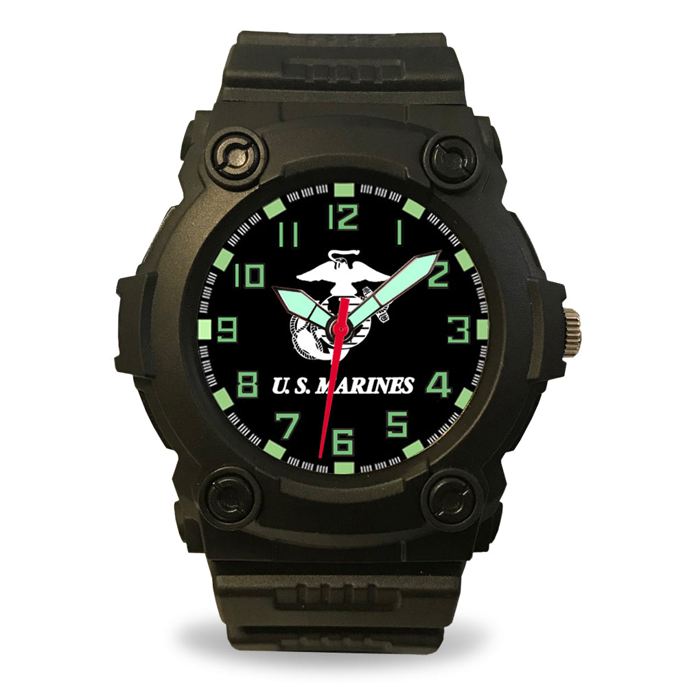 metal gear solid watch Marines Model 24 Series Watch Black