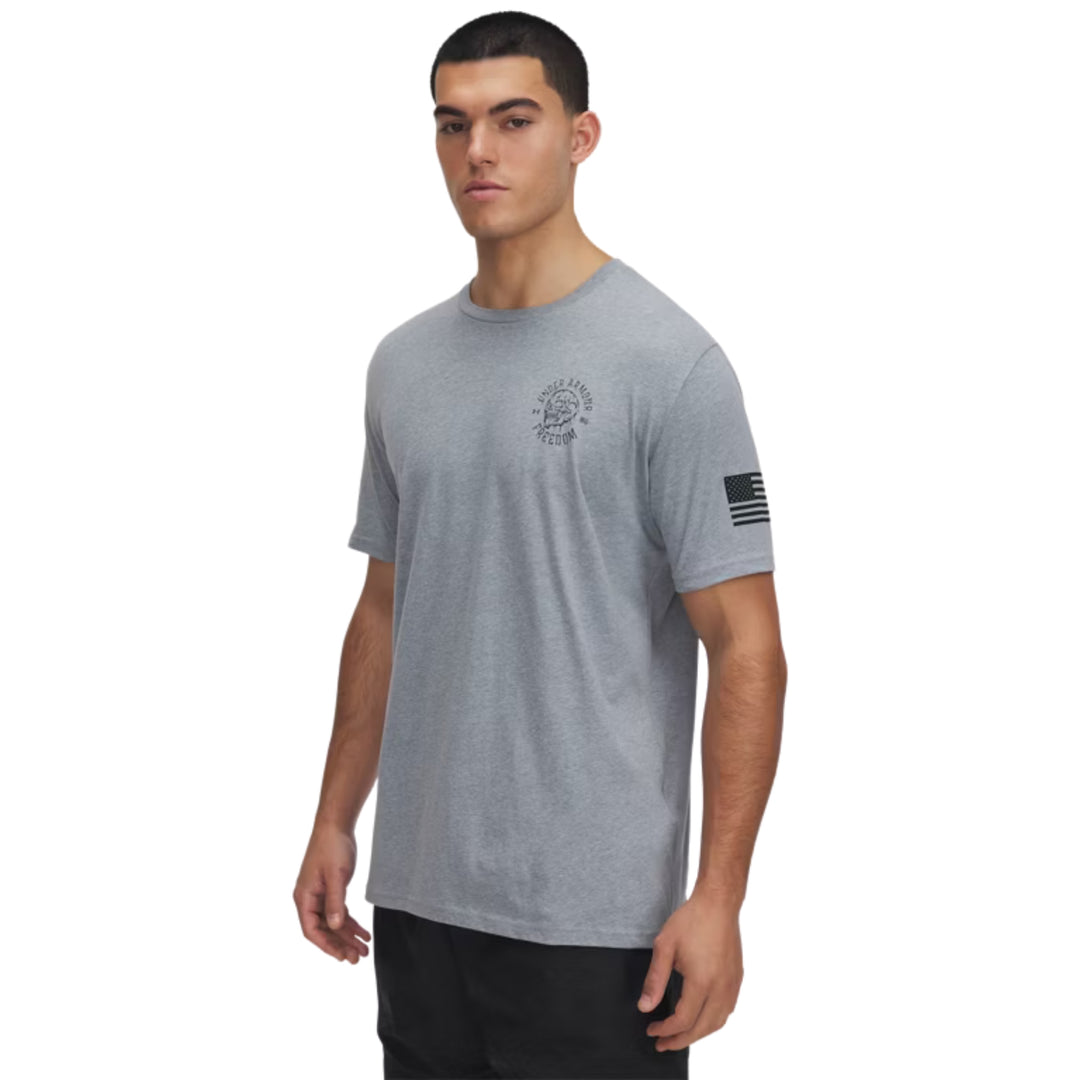 Under Armour Freedom Skull T-Shirt (Grey)