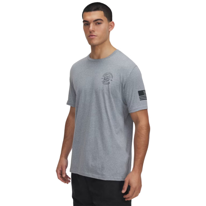 Under Armour Freedom Skull T-Shirt (Grey)