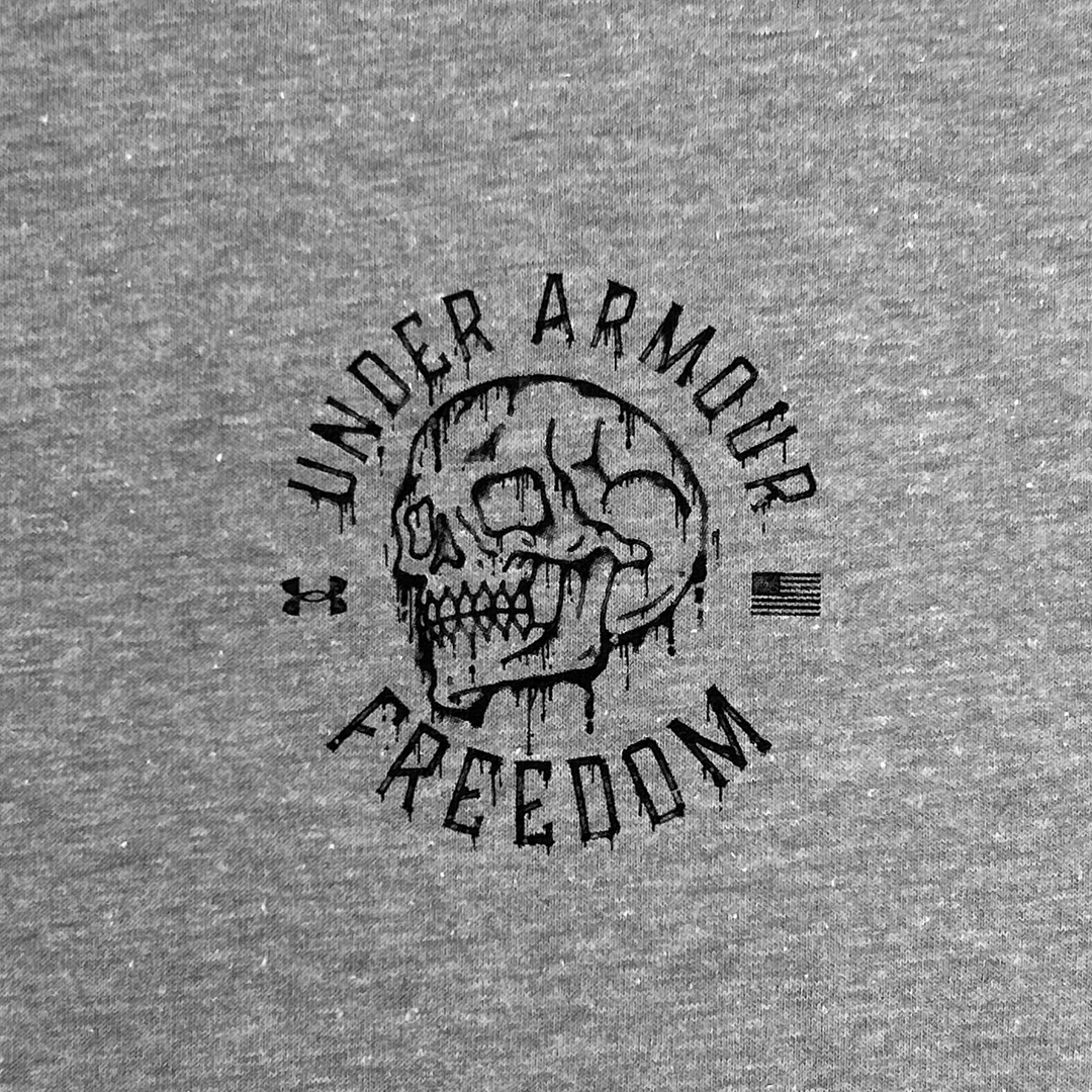 Under Armour Freedom Skull T-Shirt (Grey)