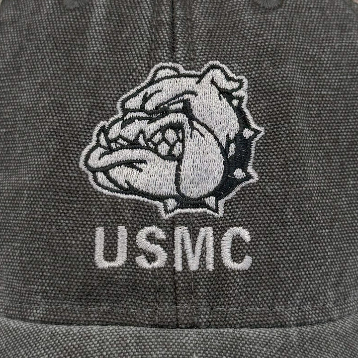USMC Bulldog Dashboard Trucker Hat (Black/Grey)