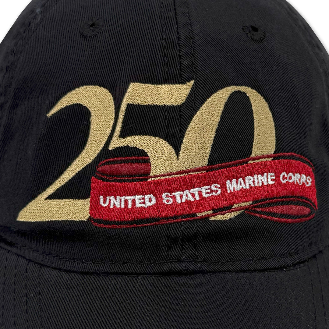 USMC 250th Anniversary Hat (Black)