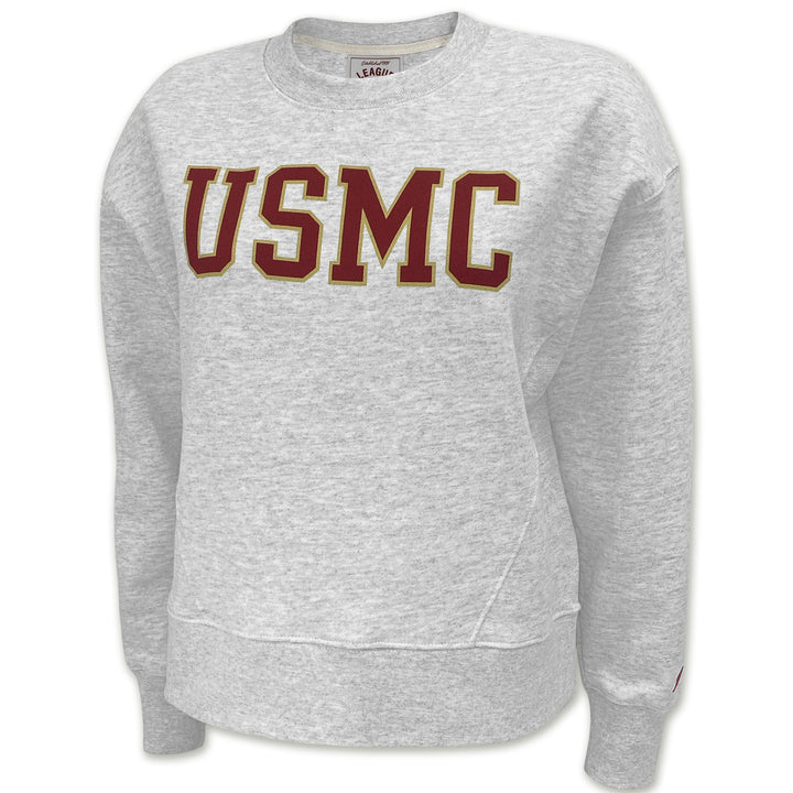 USMC Ladies Boxy Crew (Ash)