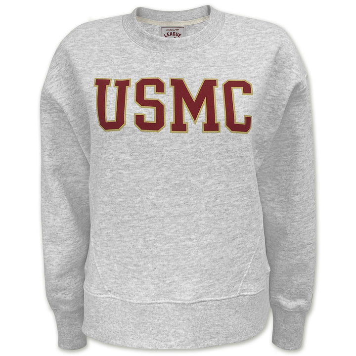 USMC Ladies Boxy Crew (Ash)