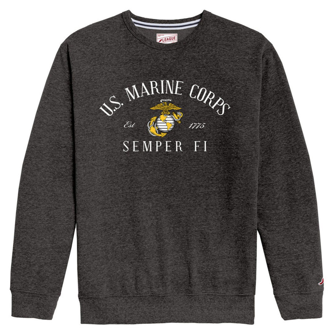 Marines Men's Heritage Crewneck (Heather Onyx)*