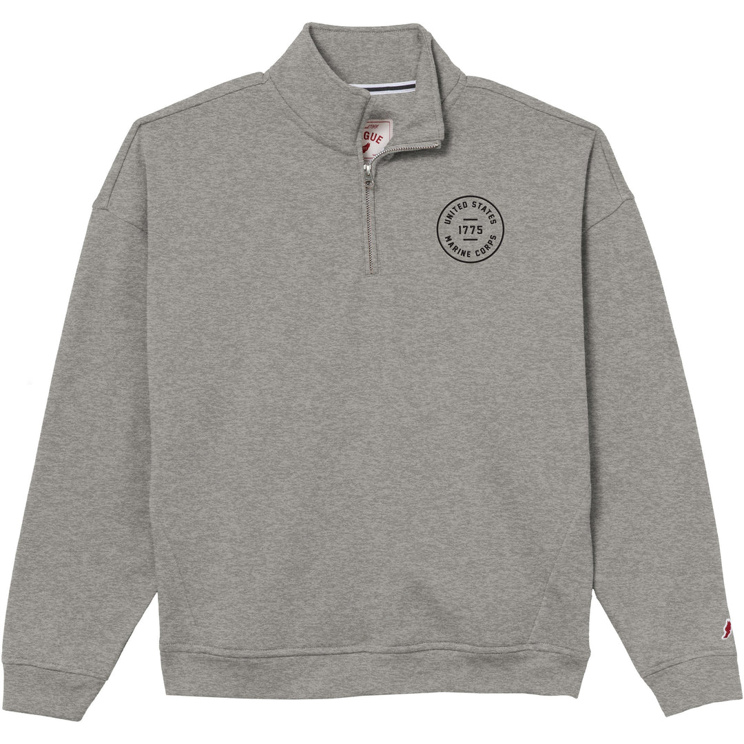 Marines Womens Victory Springs Relaxed 1/4 Zip (Fall Heather)*