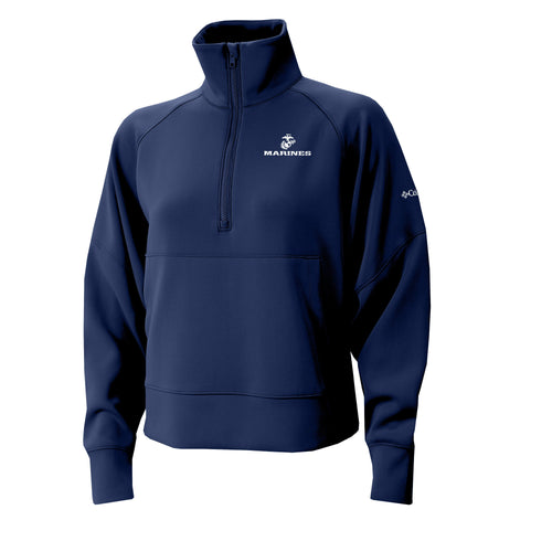 Marines EGA Columbia Women's Wickhams Hills Pullover (Navy)*