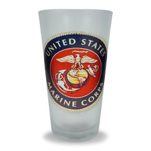 Load image into Gallery viewer, Marines Circle Seal Frosted Mixing Glass Tumbler