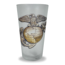 Load image into Gallery viewer, Marines EGA Logo Frosted Mixing Glass Tumbler