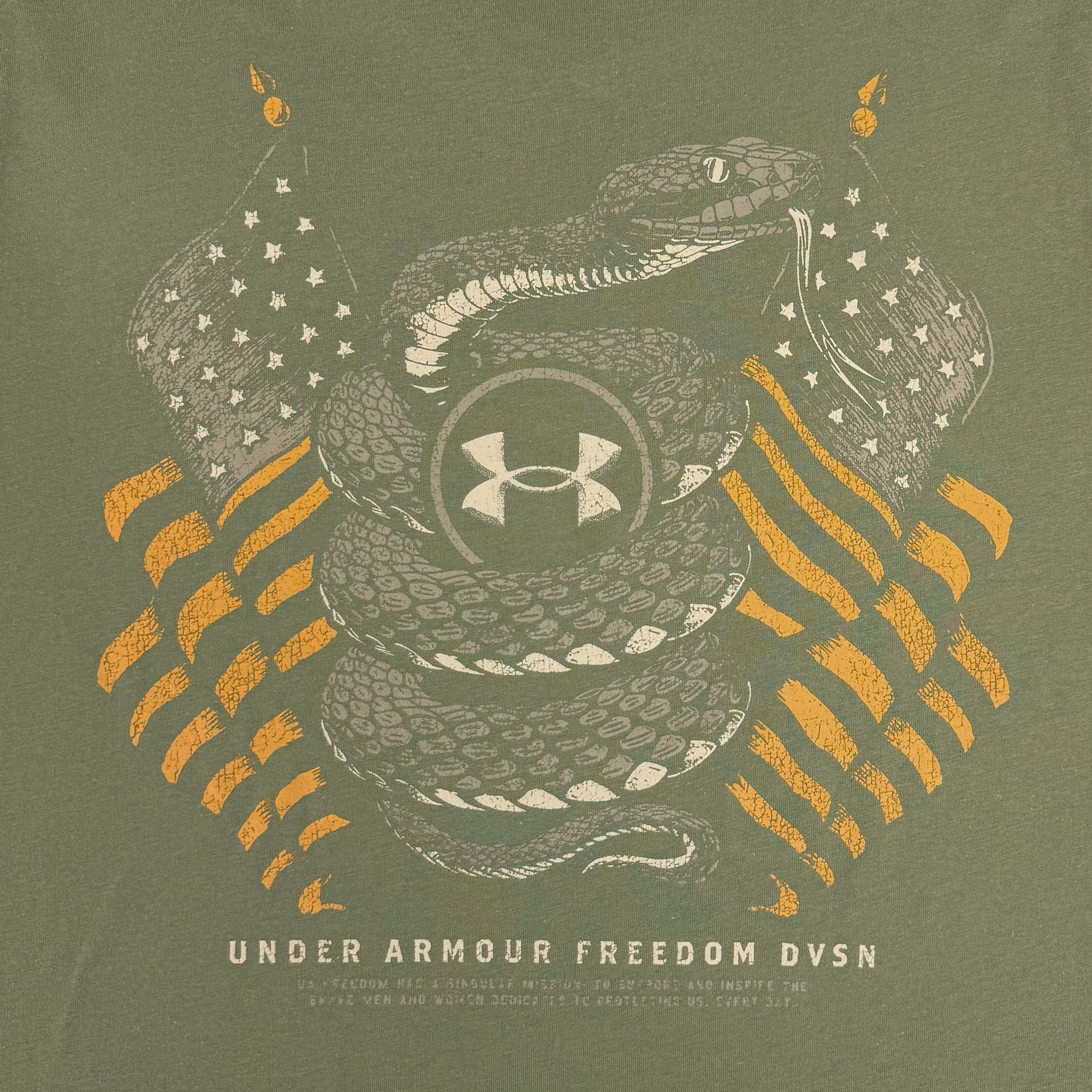 Under Armour Freedom Snake Flag T-Shirt (OD Green)