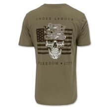 Load image into Gallery viewer, Under Armour Freedom By 1775 Skull T-Shirt (Tan)