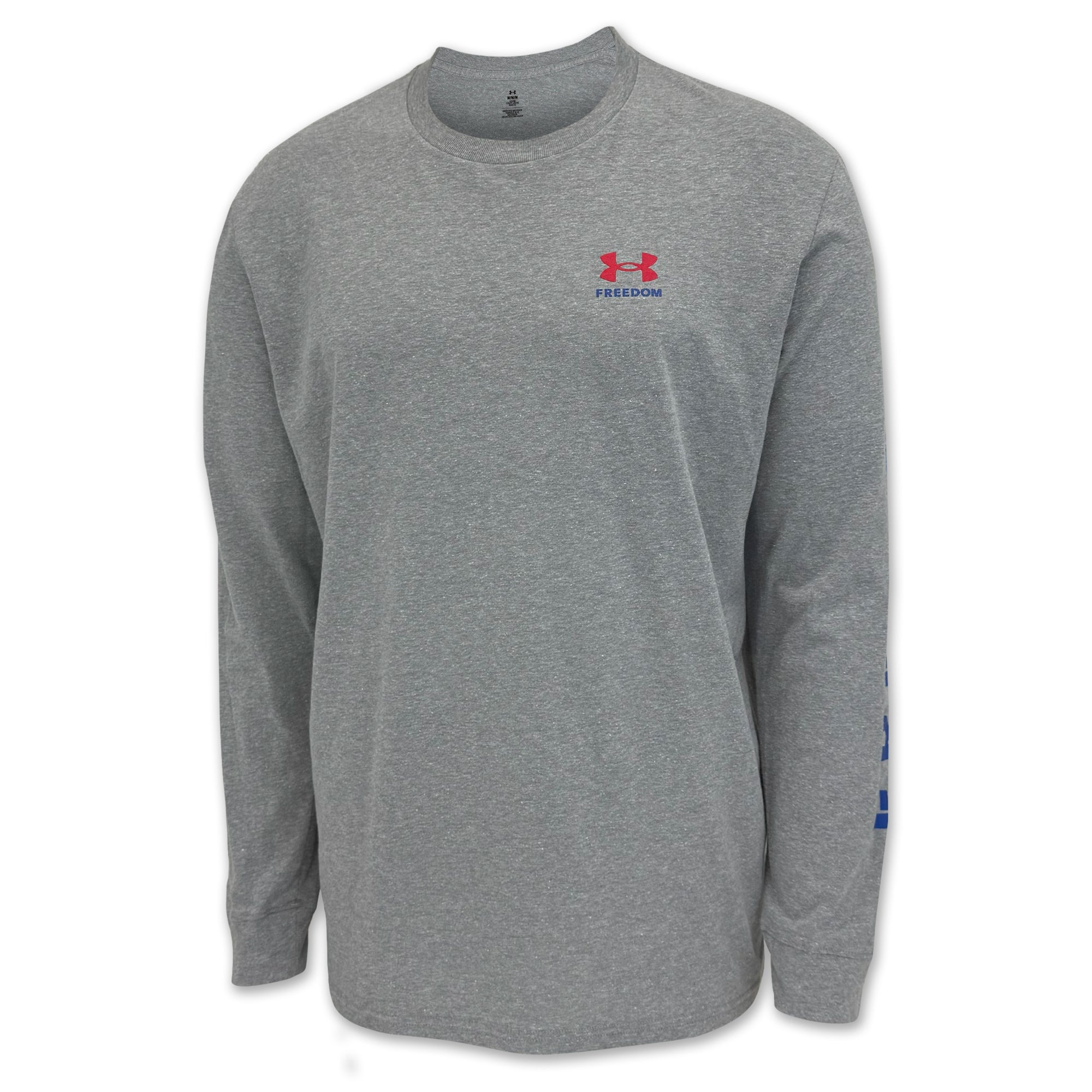 Under Armour Freedom Flag Long Sleeve T-Shirt (Grey)