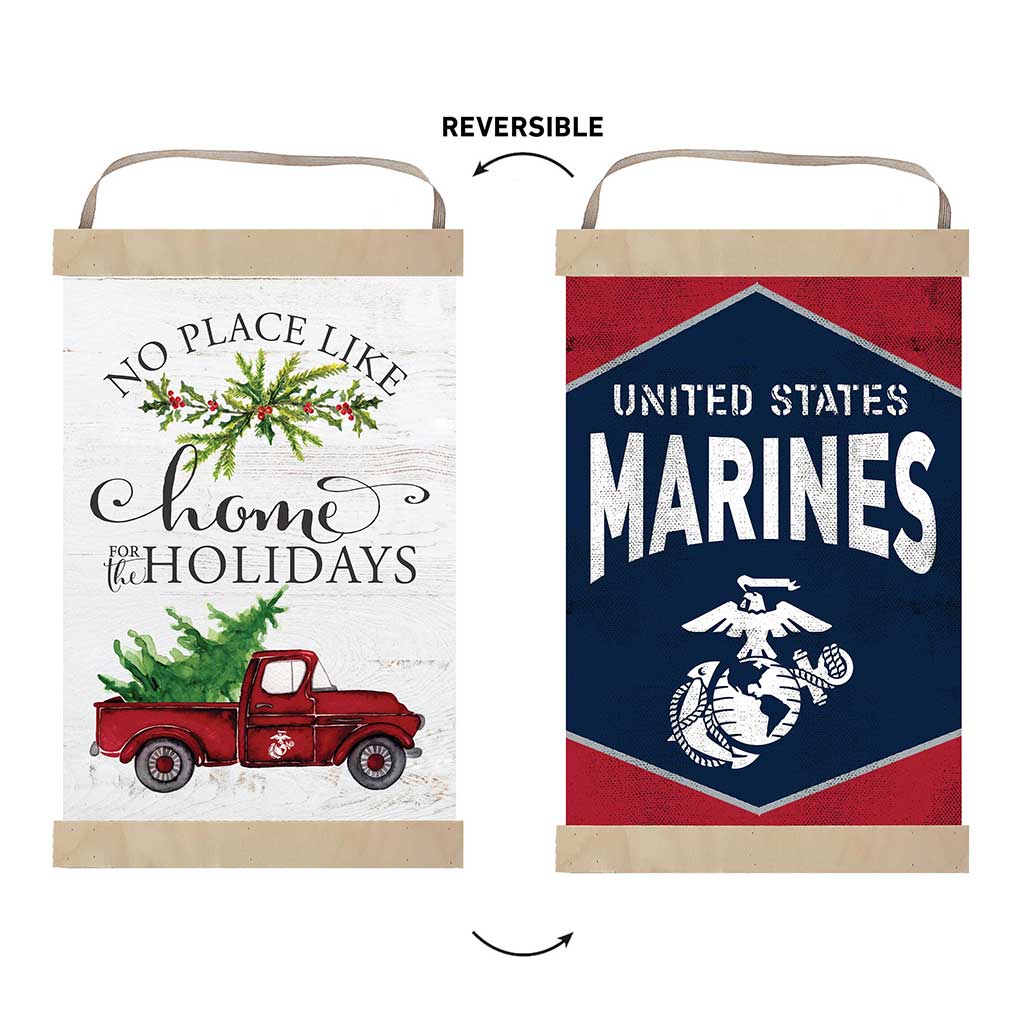 USMC Home Christmas Reversible Banner*