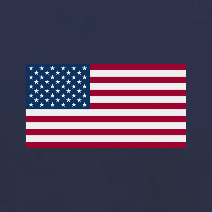 USA Flag Left Chest T-Shirt