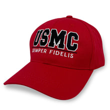 Load image into Gallery viewer, USMC 3D Semper Fidelis Hat (Red)