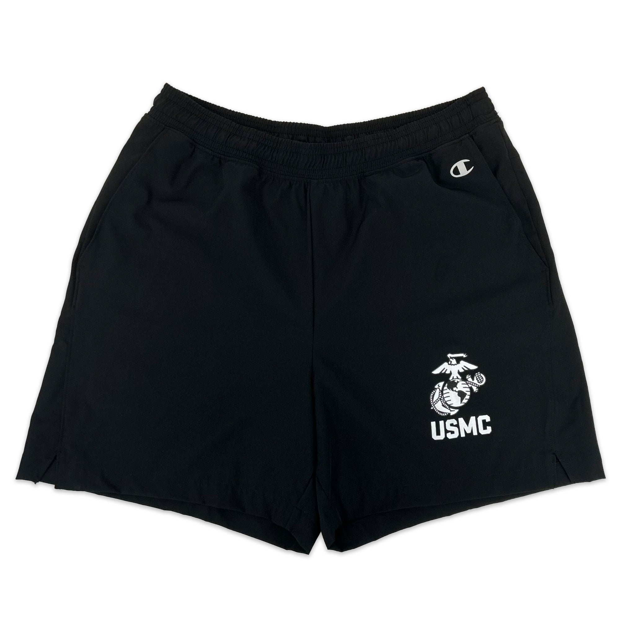 Marines Champion EGA Men's Woven 5" Short (Black)