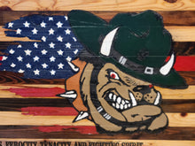 Load image into Gallery viewer, Devil Dogs Barnwood Flag Sign