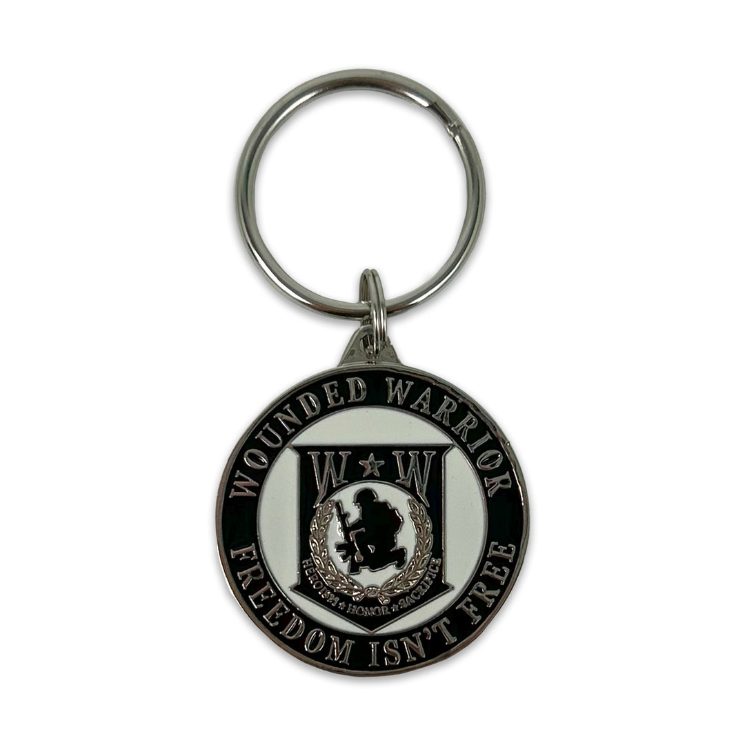 Wounded Warrior Freedom Isn't Free Double Sided Key Ring