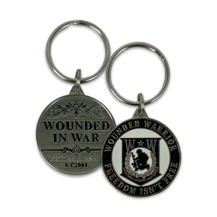 Wounded Warrior Freedom Isn't Free Double Sided Key Ring