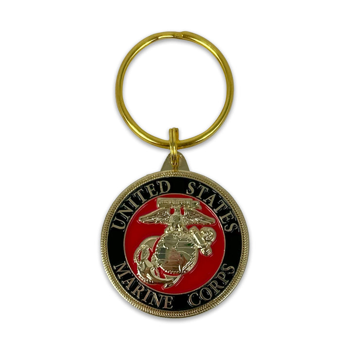 United States Marine Corps Double Sided Key Ring