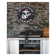 Load image into Gallery viewer, United States Marines Indoor/Outdoor Colored Circle Sign (20x20)