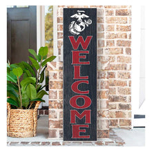 Load image into Gallery viewer, US Marines Leaning Sign Welcome (11x46)