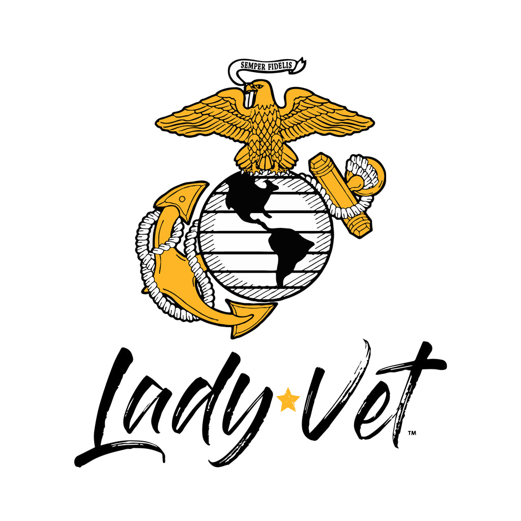 Marines Lady Vet Left Chest Logo T-Shirt