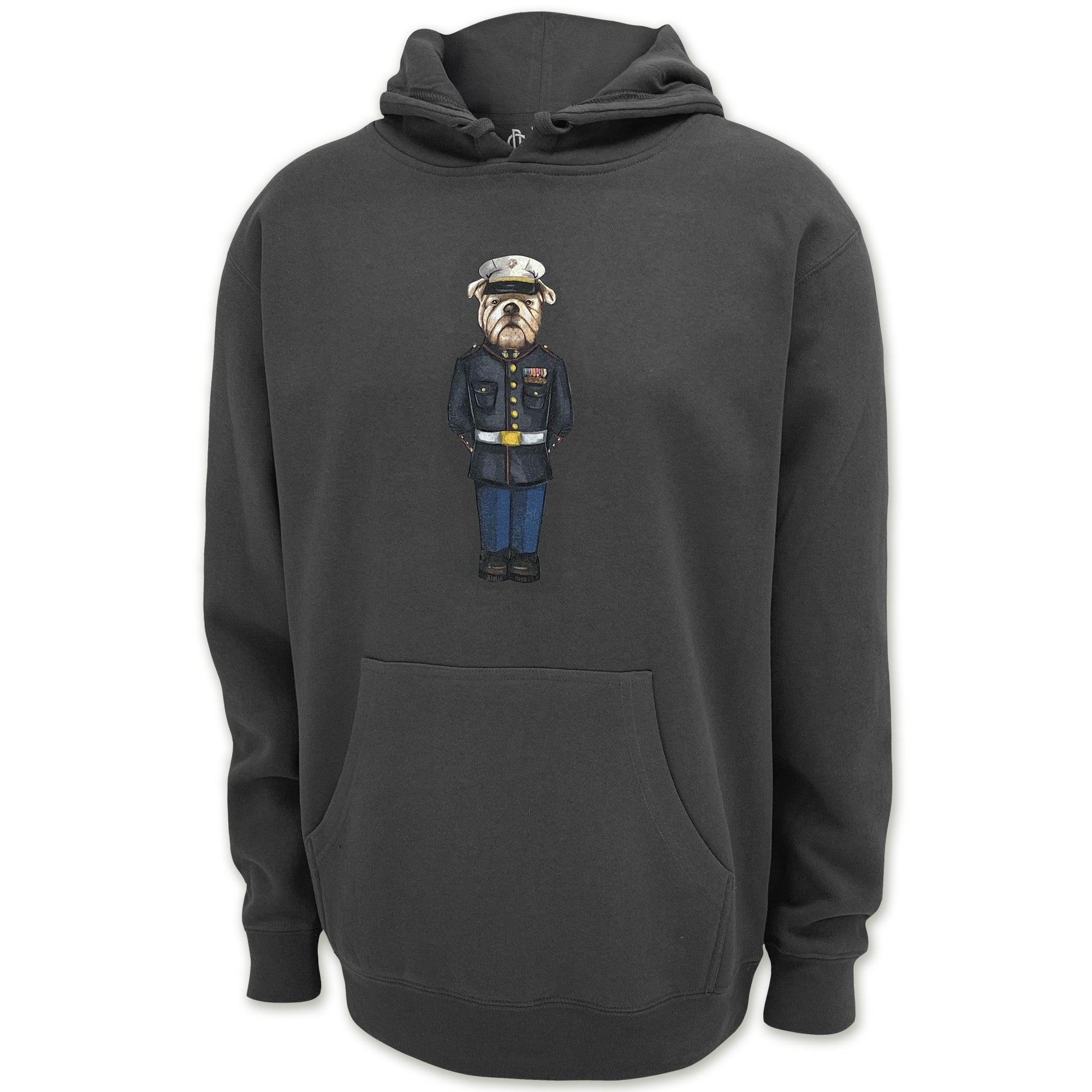 Marine Dress Blue Crew Dog Original Hood (Charcoal)
