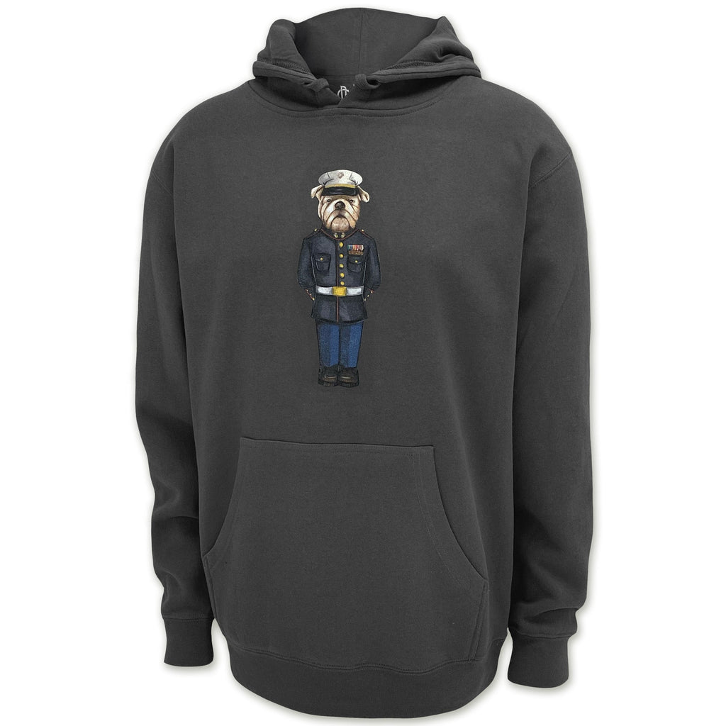 Marine Dress Blue Crew Dog Original Hood (Charcoal)