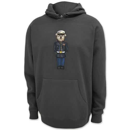 Marine Dress Blue Crew Dog Original Hood (Charcoal)