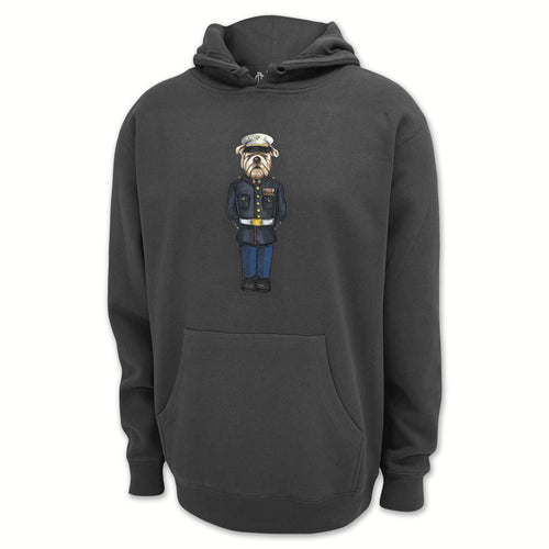 Marine Dress Blue Crew Dog Original Hood (Charcoal)