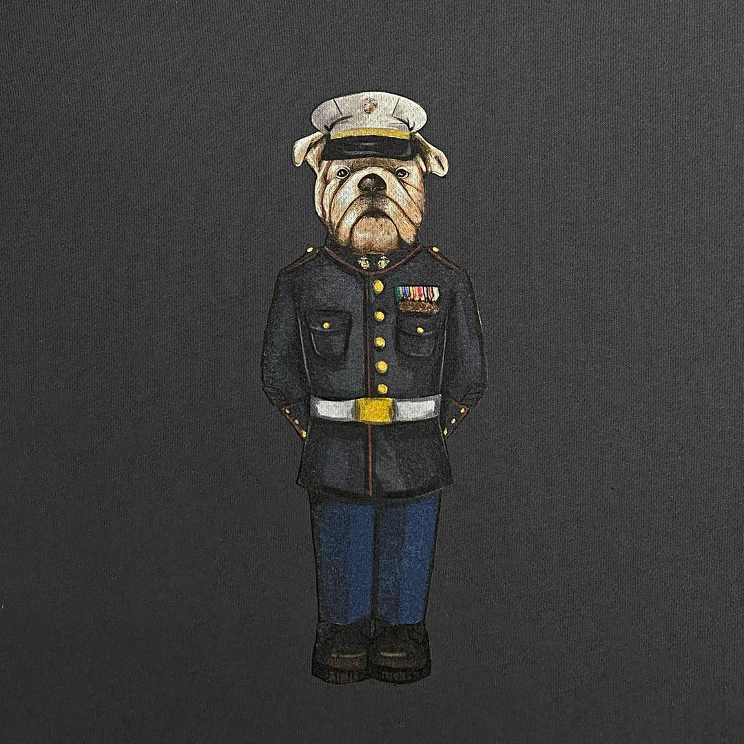 Marine Dress Blue Crew Dog Original Hood (Charcoal)