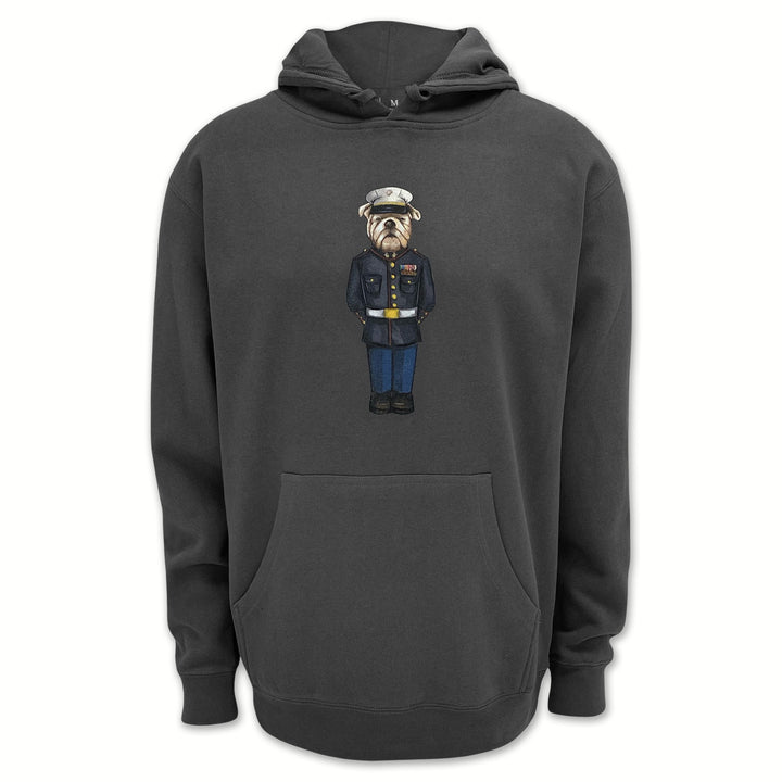 Marine Dress Blue Crew Dog Original Hood (Charcoal)
