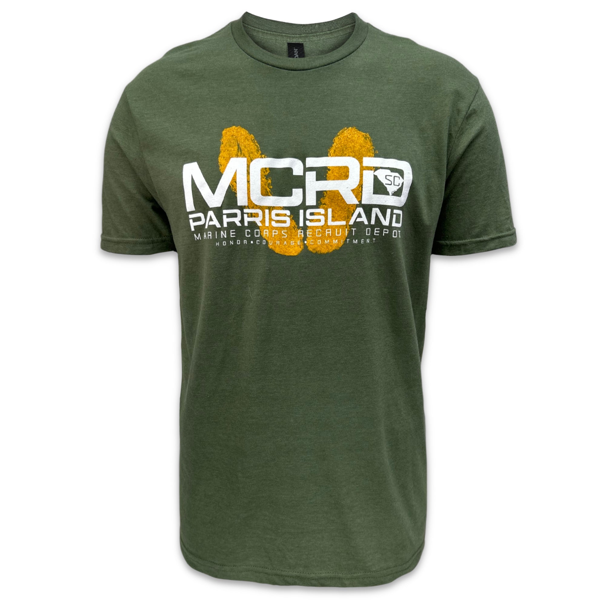 MCRD Parris Island T-Shirt (OD Green)