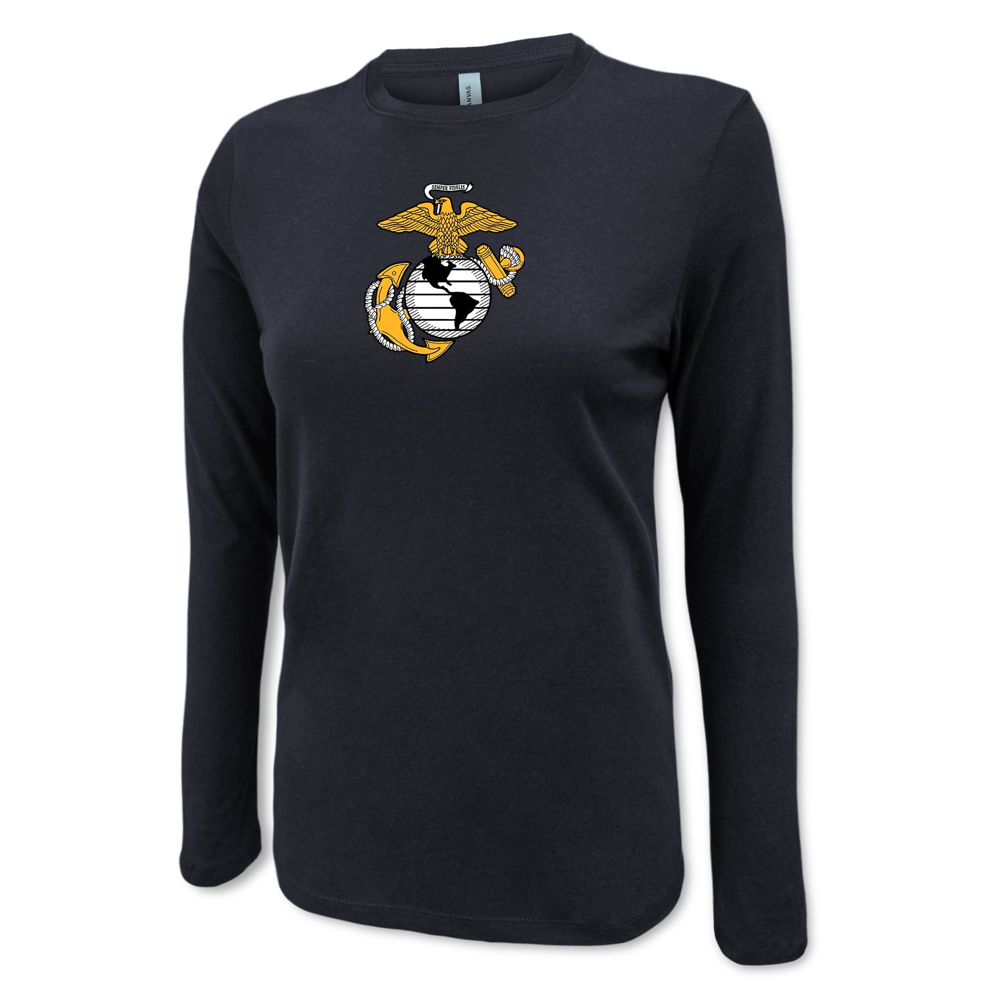 Marines EGA Ladies Center Chest Long Sleeve