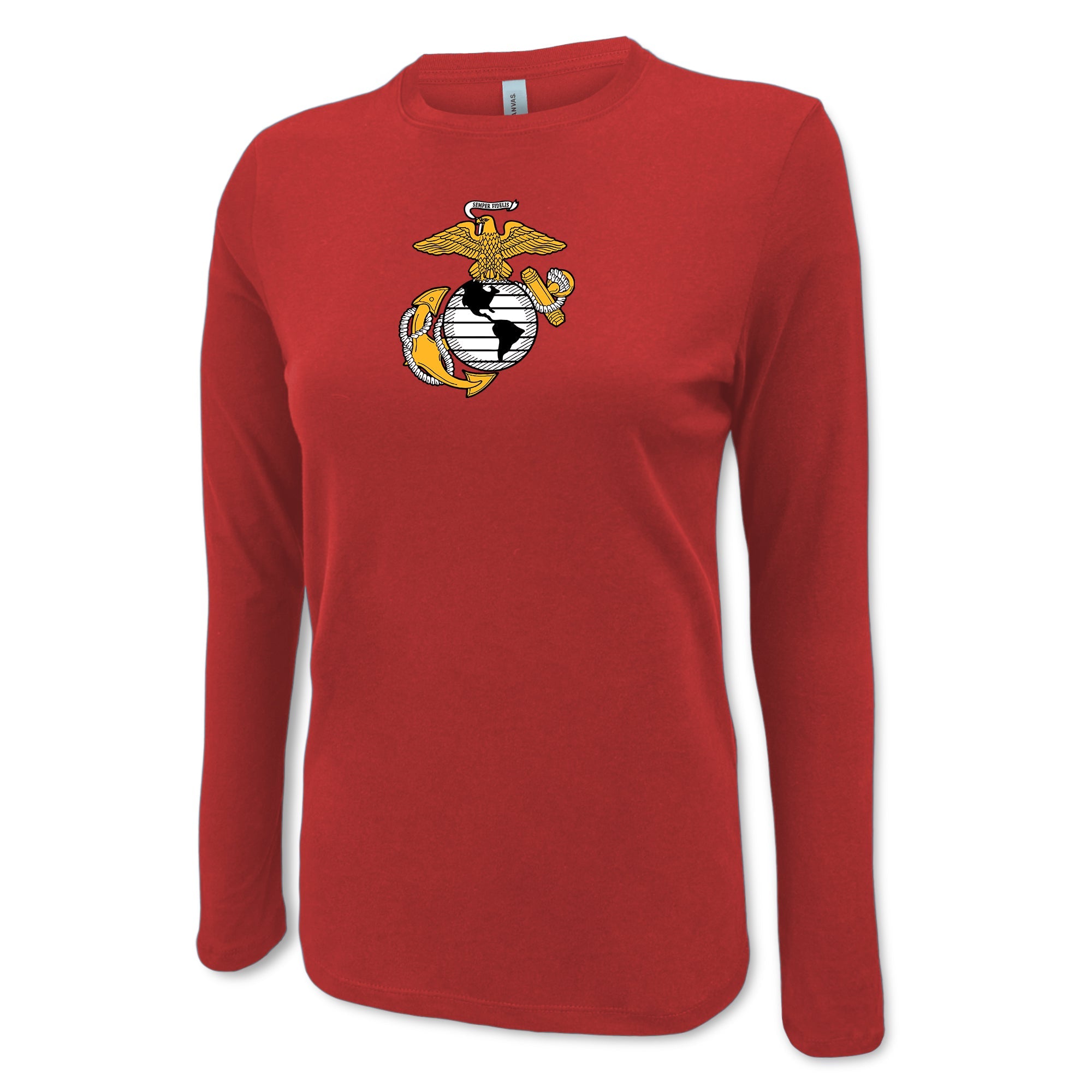 Marines EGA Ladies Center Chest Long Sleeve