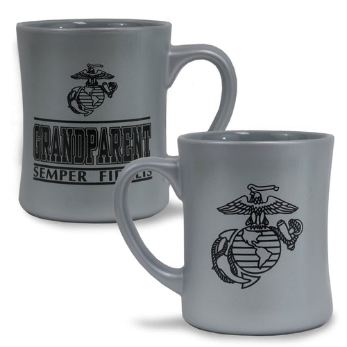 Marine Grandparent 16oz MK Matte Mug (Grey)
