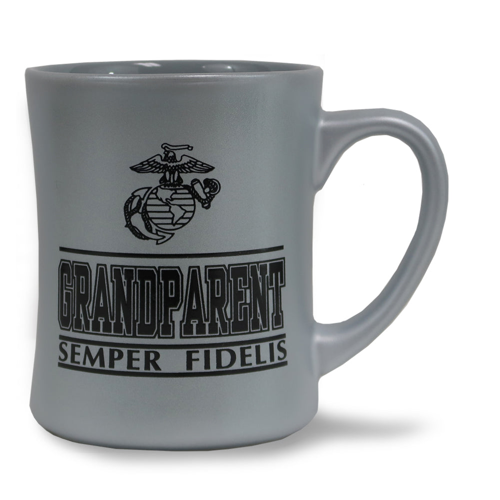 Marine Grandparent 16oz MK Matte Mug (Grey)