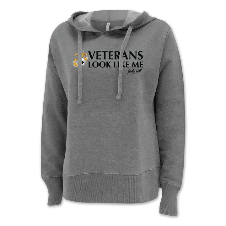 Marines Vet Looks Like Me Ladies Hood