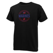 Load image into Gallery viewer, Pick Your Design Marines Youth T-Shirt (Black)