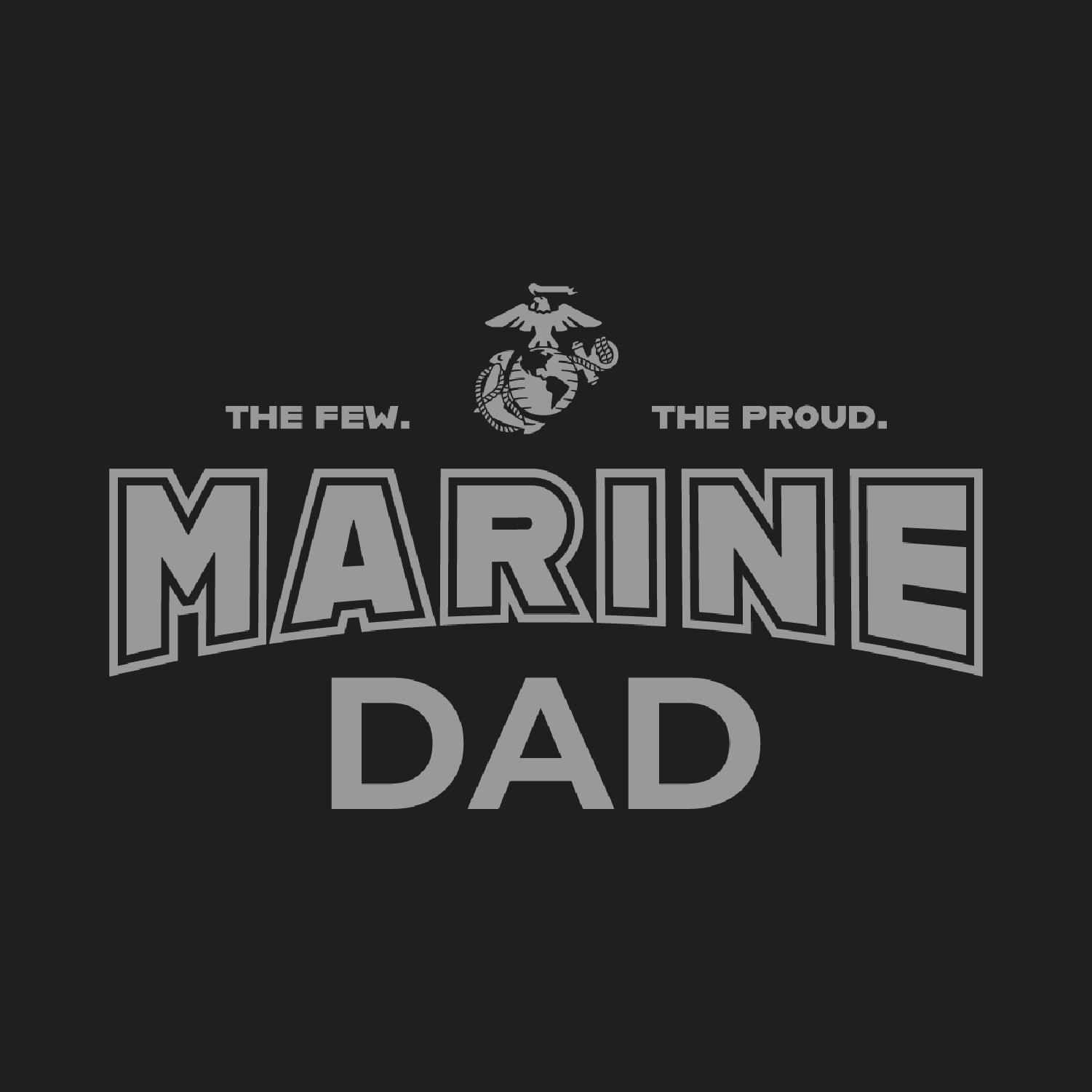 Marines Dad Crewneck (Black)