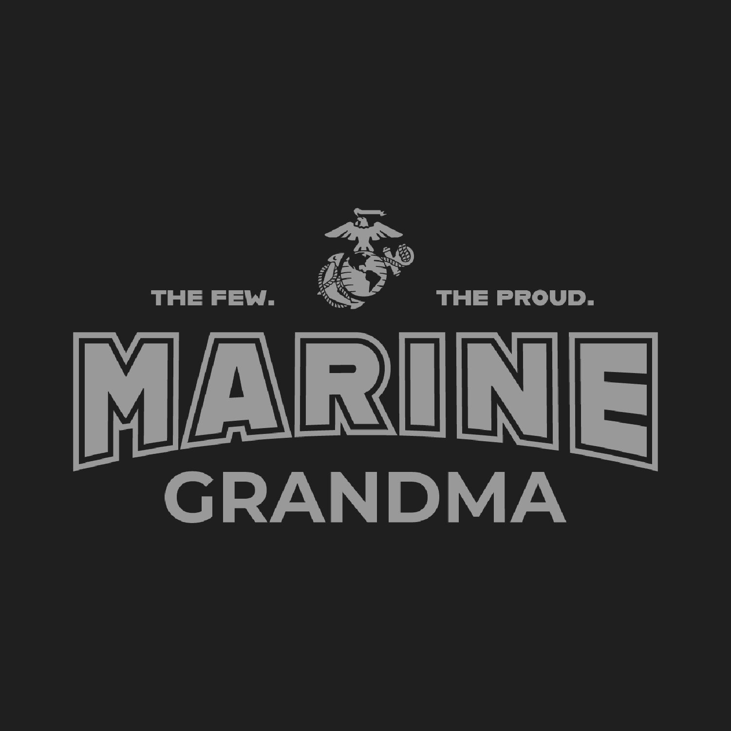 Marines Grandma Crewneck (Black)
