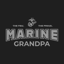 Load image into Gallery viewer, Marines Grandpa Crewneck (Black)
