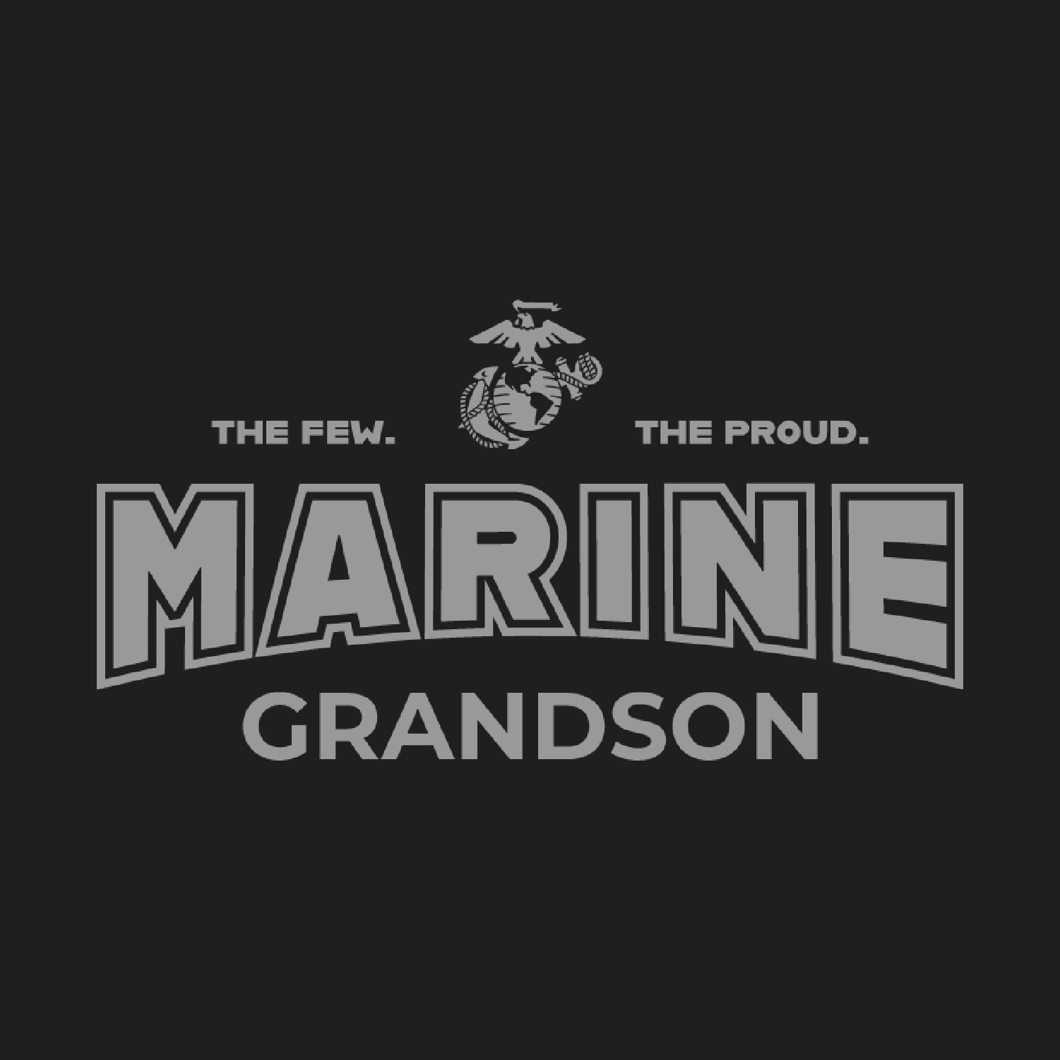 Marines Grandson Crewneck (Black)