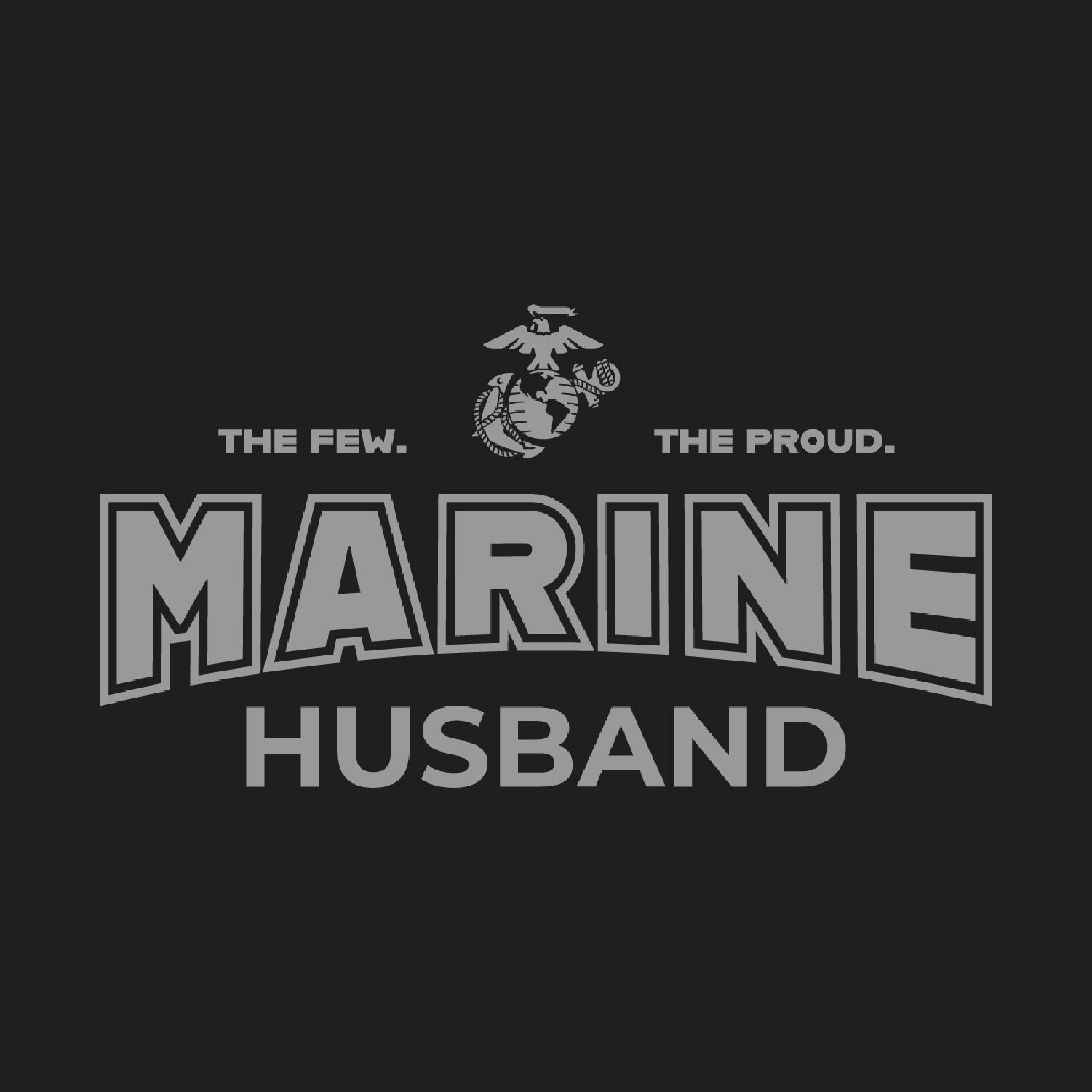 Marines Husband Crewneck (Black)