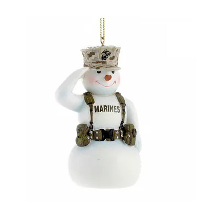 Marine Corps Snowman Ornament