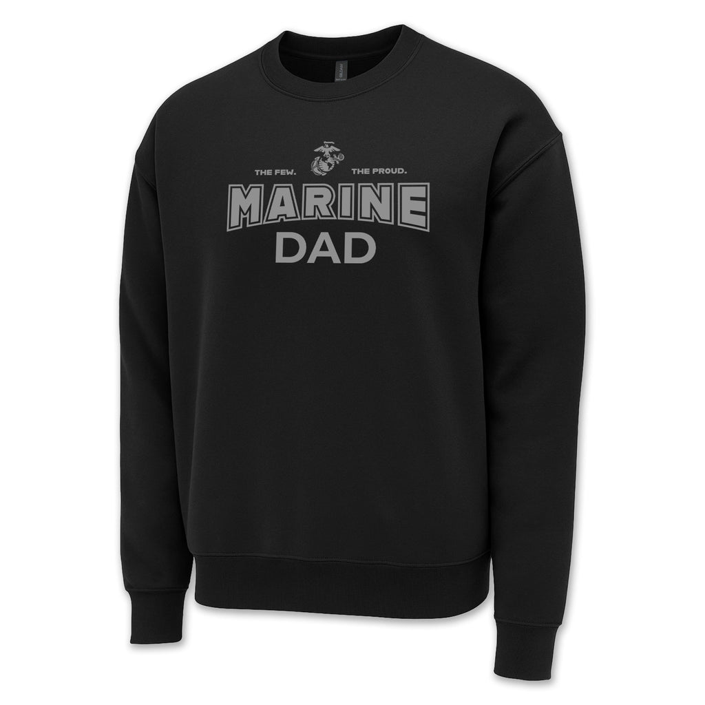 Marines Dad Crewneck (Black)