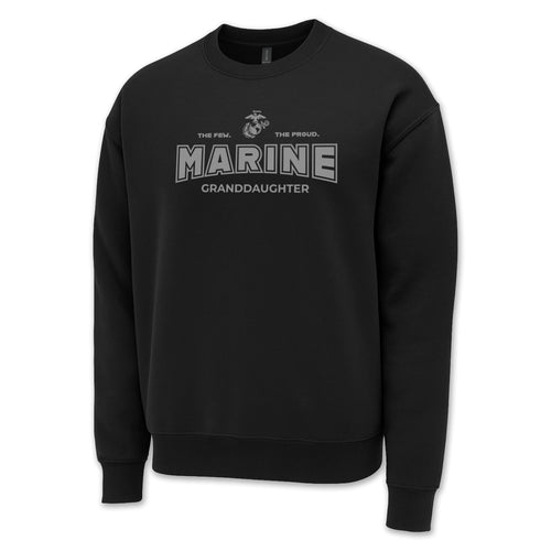 Marines Granddaughter Crewneck (Black)