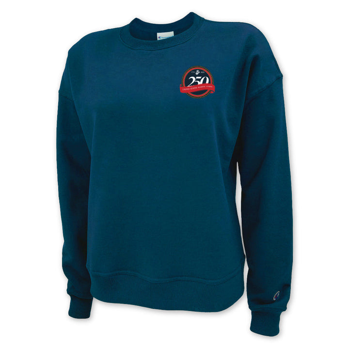 Marines 250th Anniversary Champion Ladies Crewneck