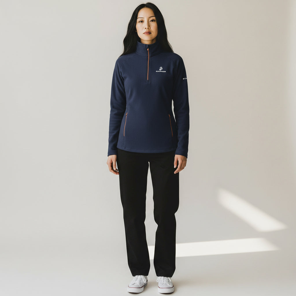 Marines EGA Women's Columbia Outward Nine 1/4 Zip Pullover*
